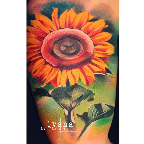 Watercolor tattoo by Ivana Belakova in Los Angeles