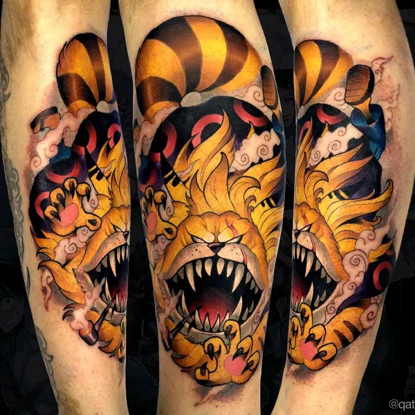 New School tattoo by Виктор Киатров in Казань