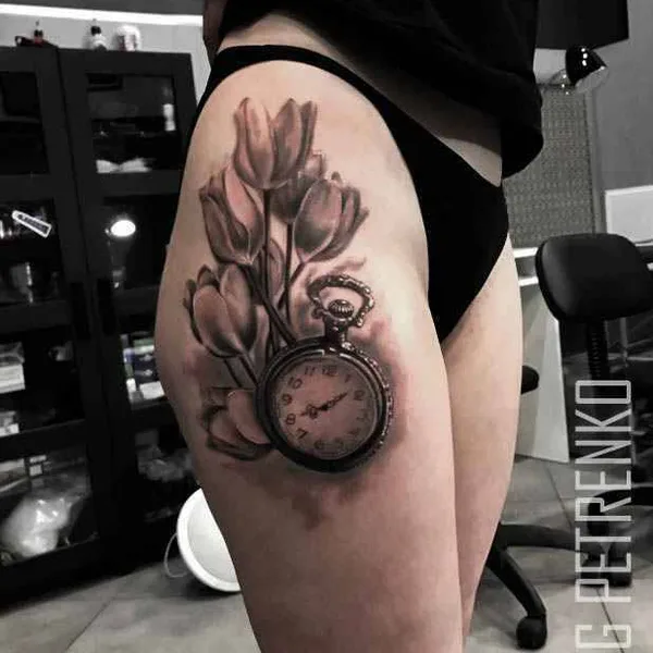 Linework tattoo by Петренко Олег in Moscow