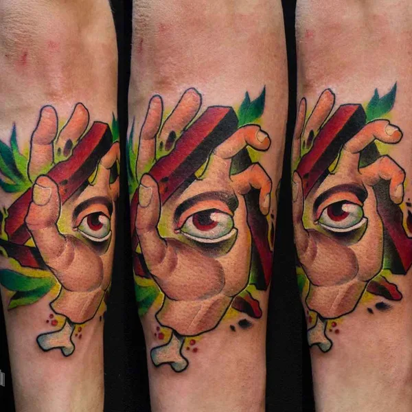 New School tattoo by Виктор Киатров in Казань