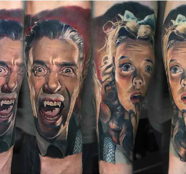 Portrait tattoo by Валентина Рябова in New York City