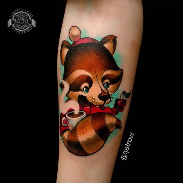 New School tattoo by Виктор Киатров in Казань