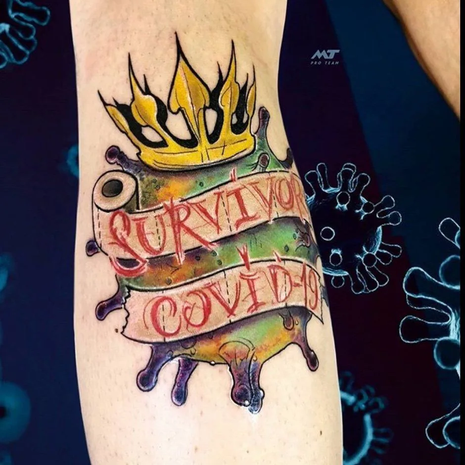 COVID-19 tattoo, Coronavirus tattoo 2020