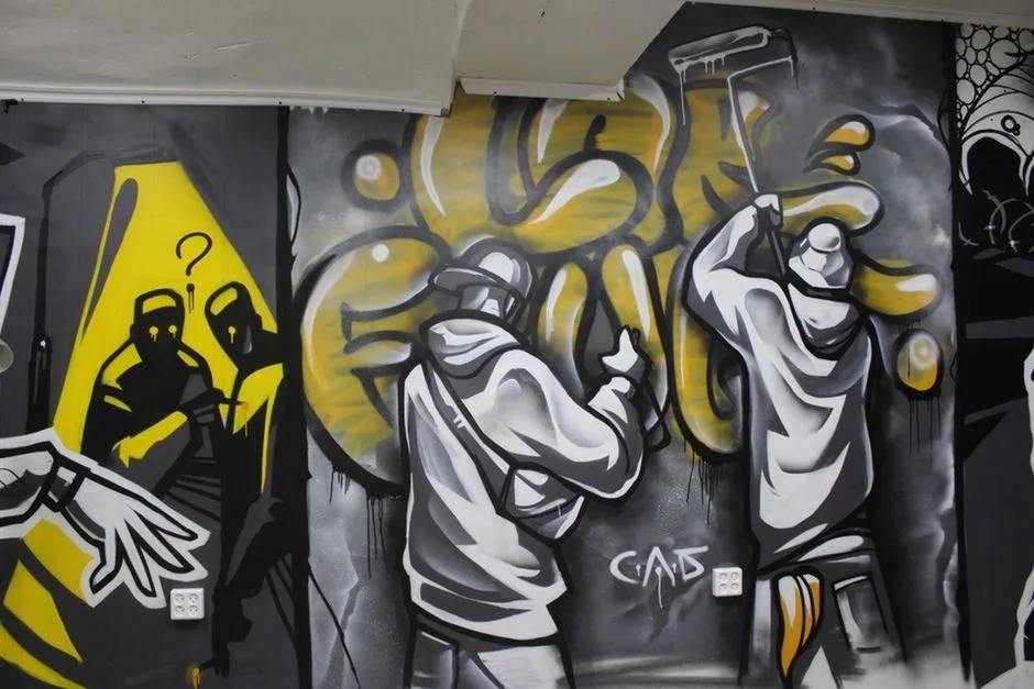 Tattoo artist Kolya Sab, graphic tattoo in graffiti style | Moscow, Saint Petersburg, Russia