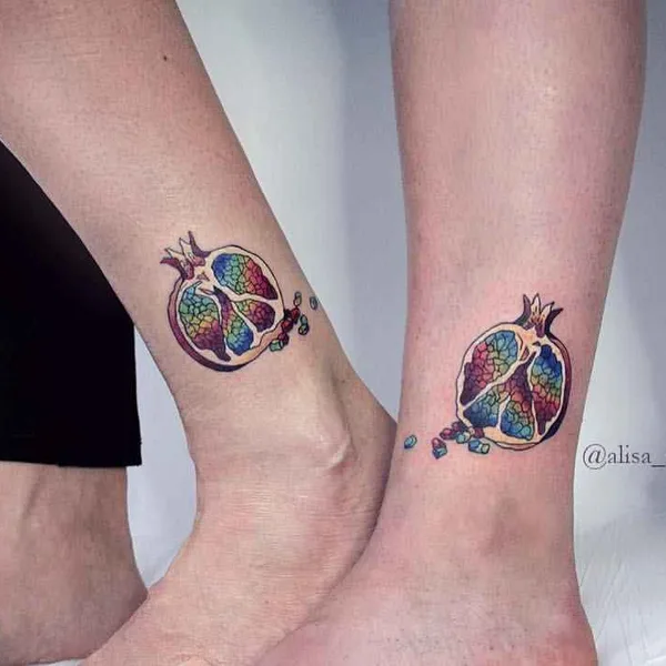 Graphic tattoo by Alisa Tesla in Saint Petersburg