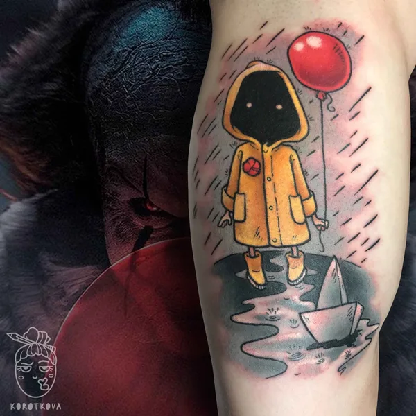 New School tattoo by Natali Korotkova in Saint Petersburg