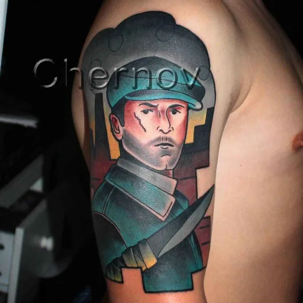 Old School tattoo by Дмитрий Чернов in Пенза