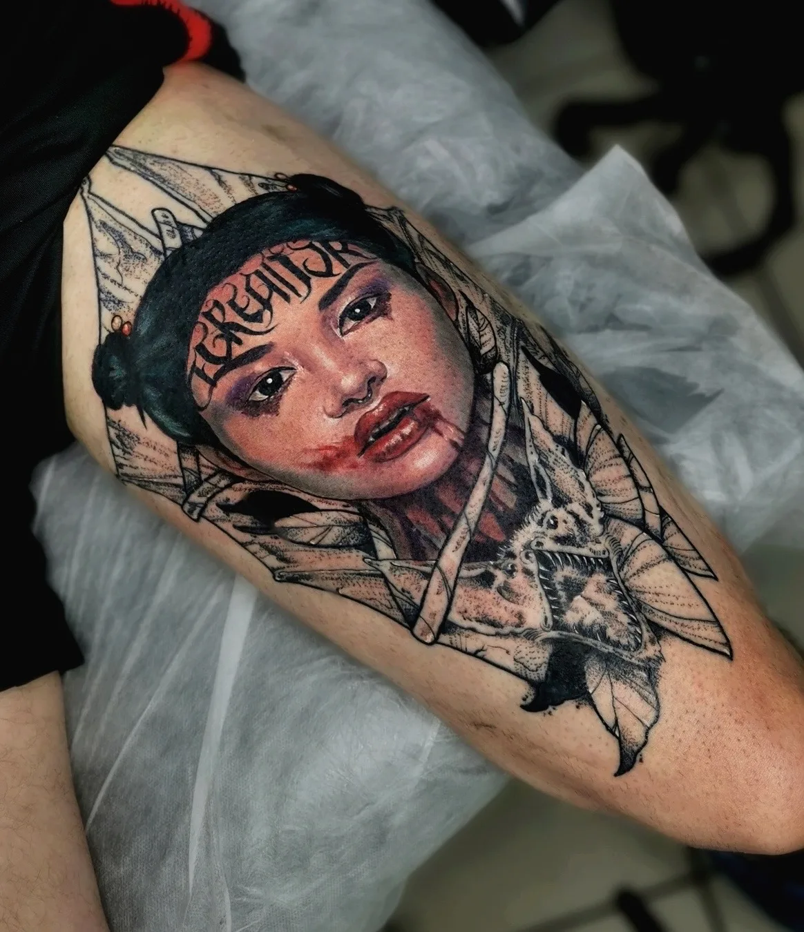 Tattoo artist Maria Tzimisk