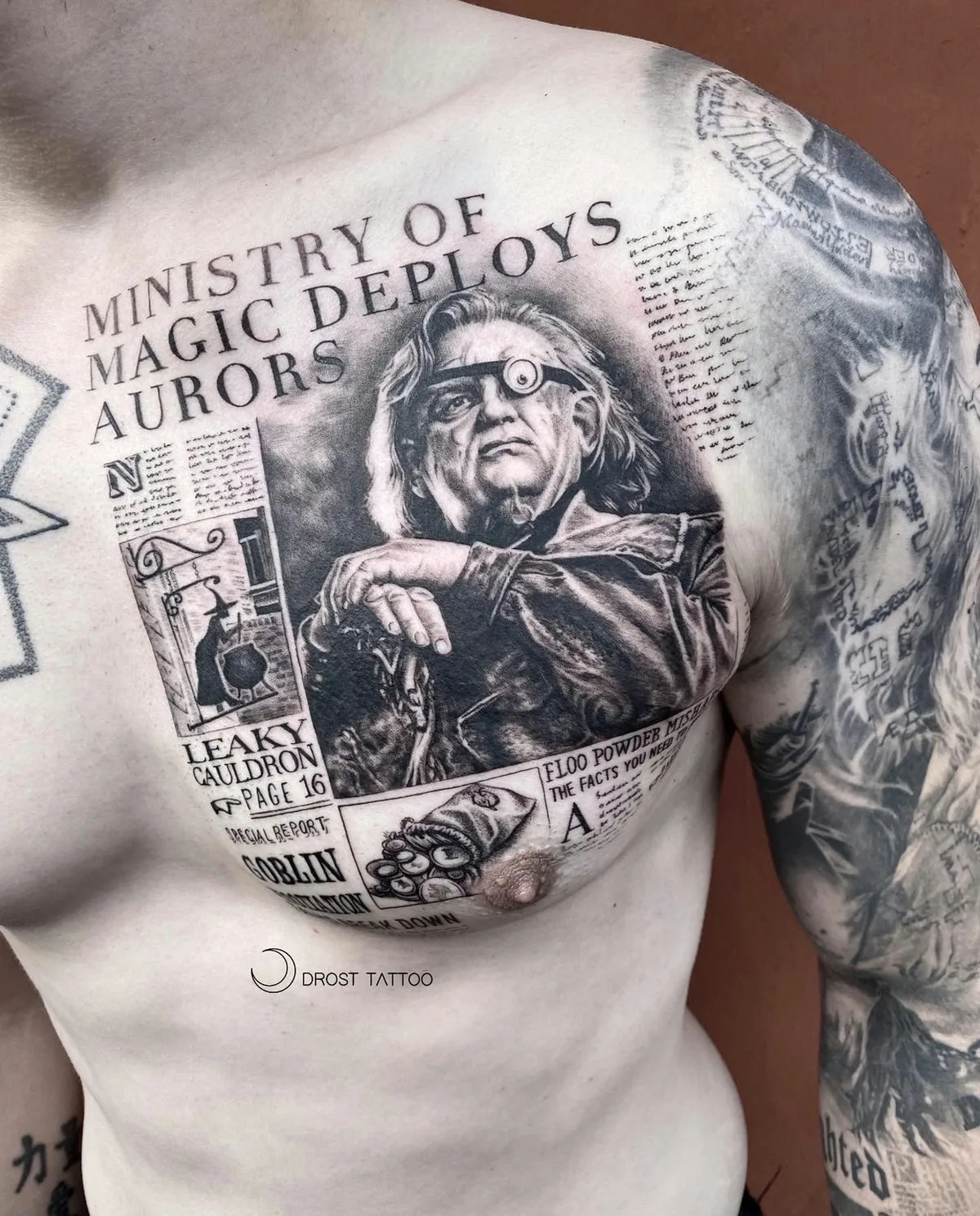 Tattoo artist Marianne Drost