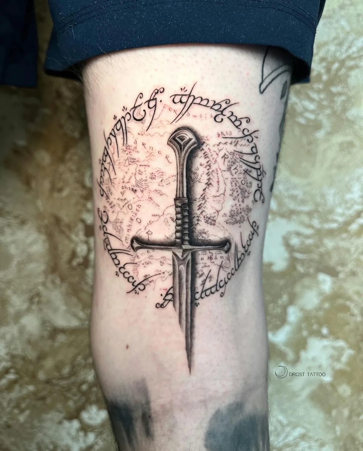 Tattoo artist Marianne Drost