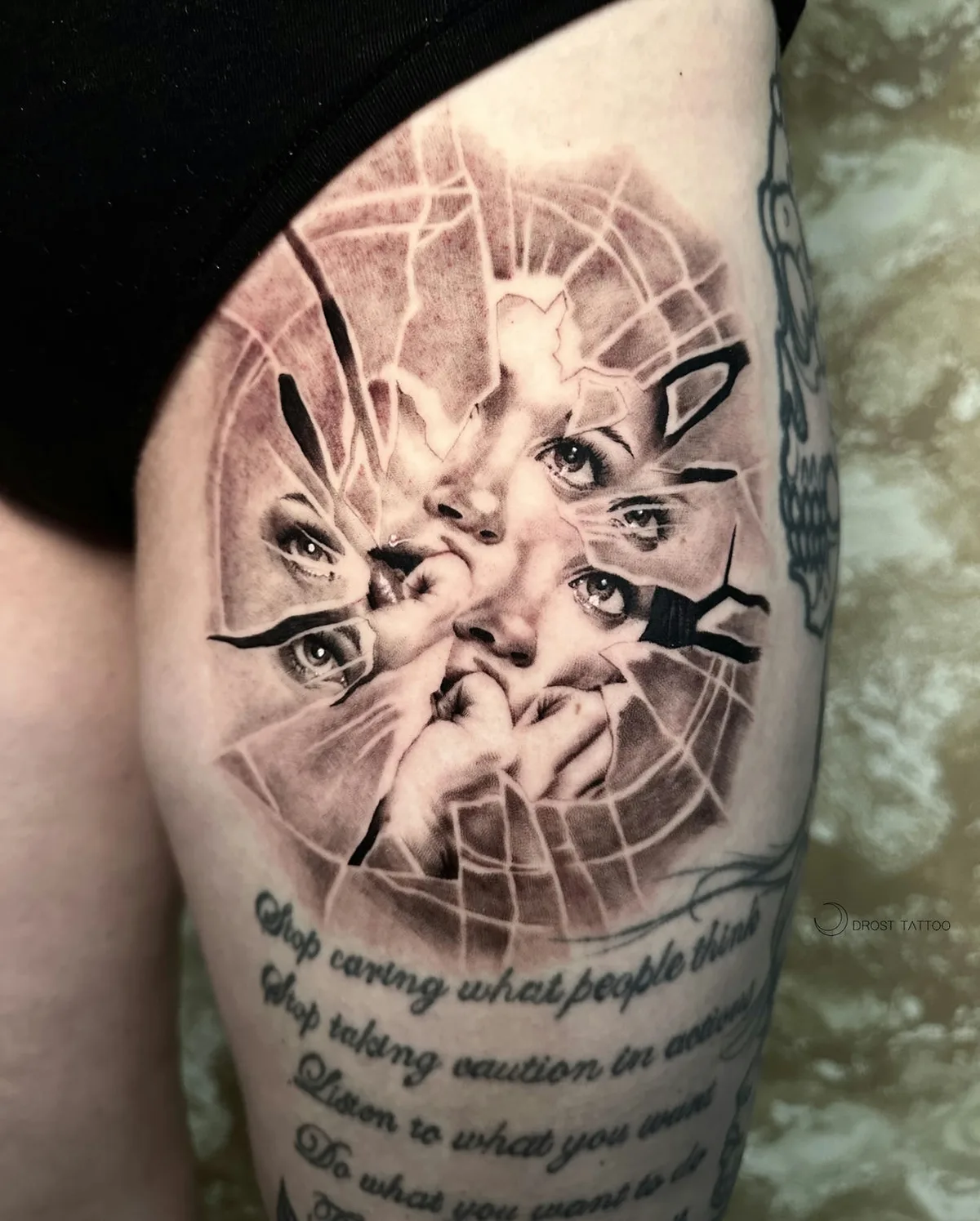 Tattoo artist Marianne Drost