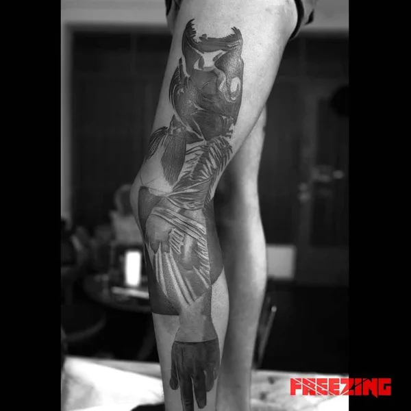 Трэш Полька tattoo by Денис FREEZING Москалев in Краснодар