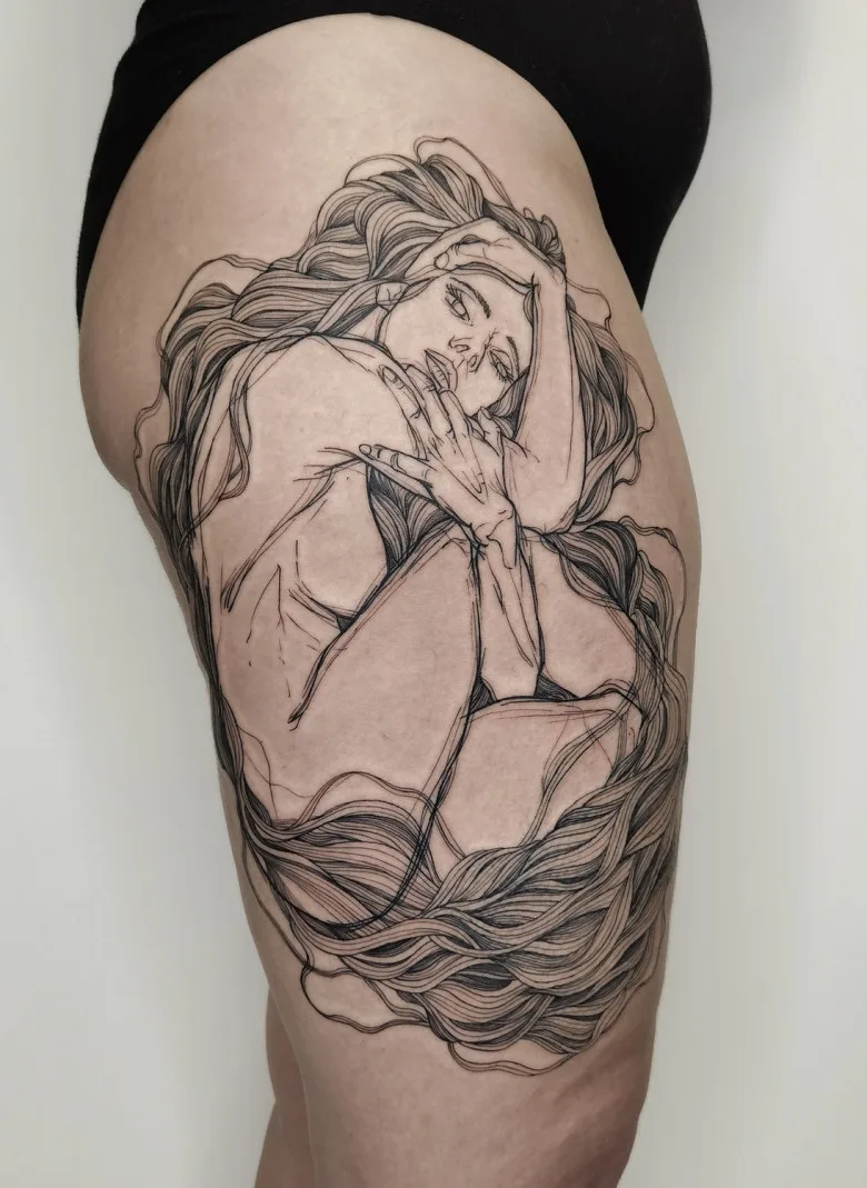 Tattoo artist Nicolas Agus