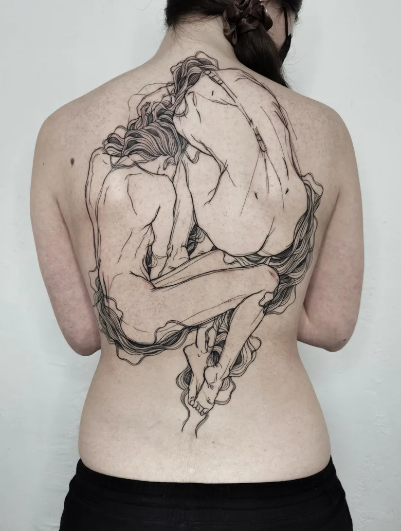 Tattoo artist Nicolas Agus