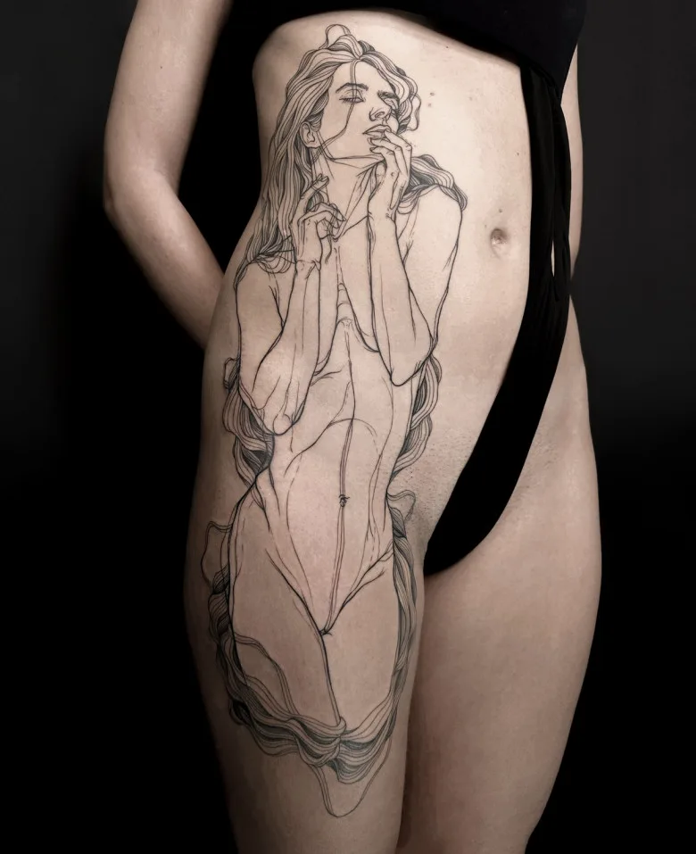 Tattoo artist Nicolas Agus