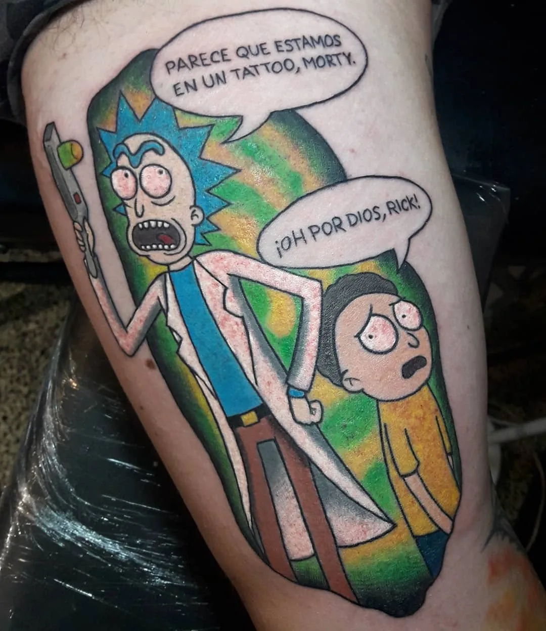 Rick and Morty tattoo