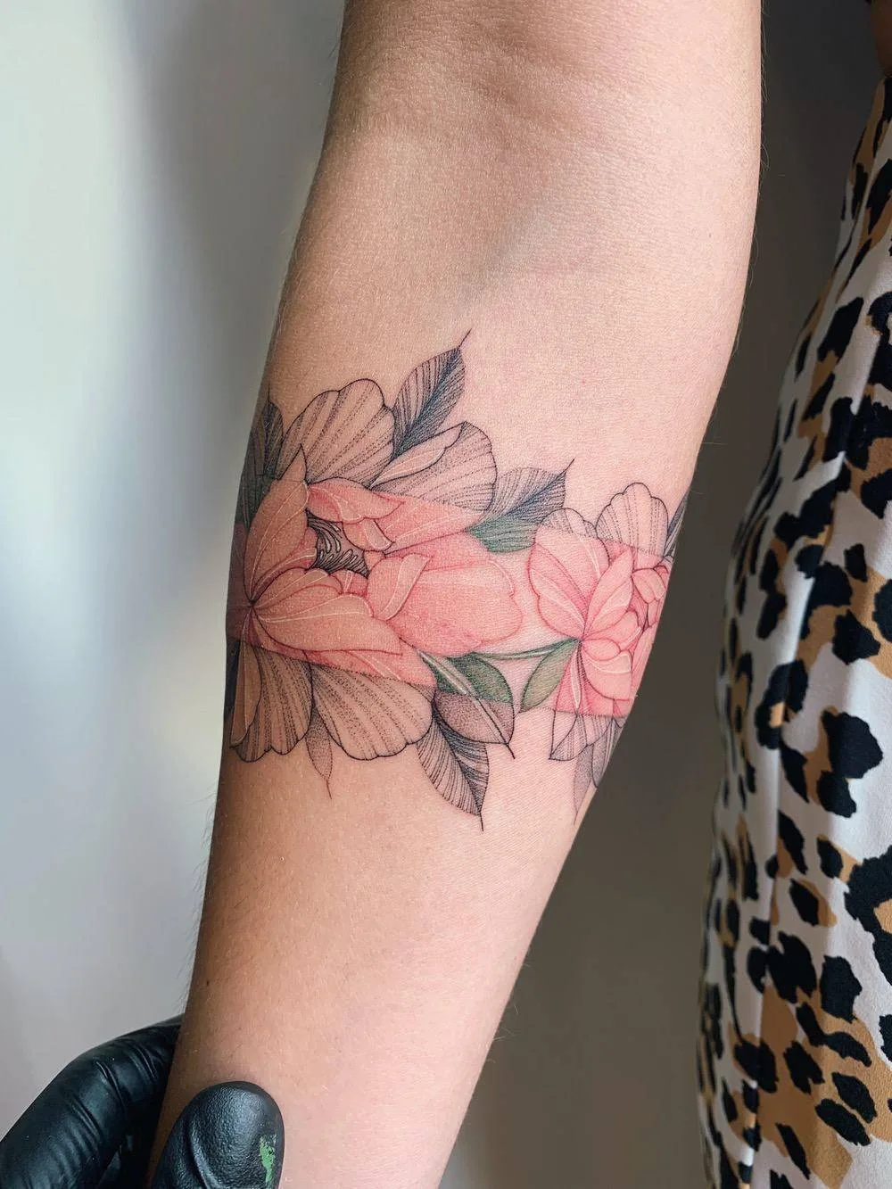 Tattoo artist Nora Ink, graphic, watercolor tattoo | Los Angeles, United States