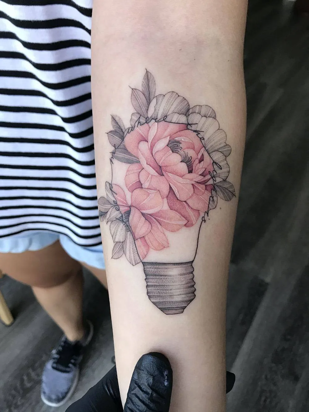 Tattoo artist Nora Ink, graphic, watercolor tattoo | Los Angeles, United States