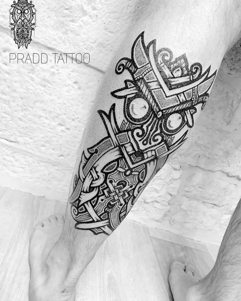 ornamental tattoo of northern peoples by Vitaly Pradd