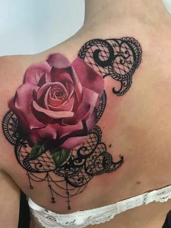 female color realism татуировка на shoulder blade #7217 | Тату мастер Антонина Трошина