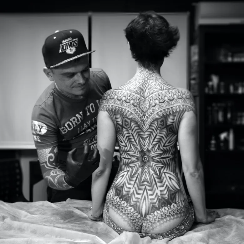 Tattoo artist Ilya Cascad