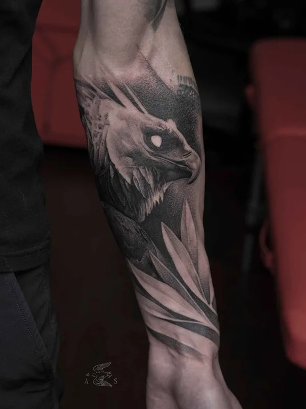 black and grey black and grey 타투 부위 forearm #10111 | 타투이스트 Саша Сорса