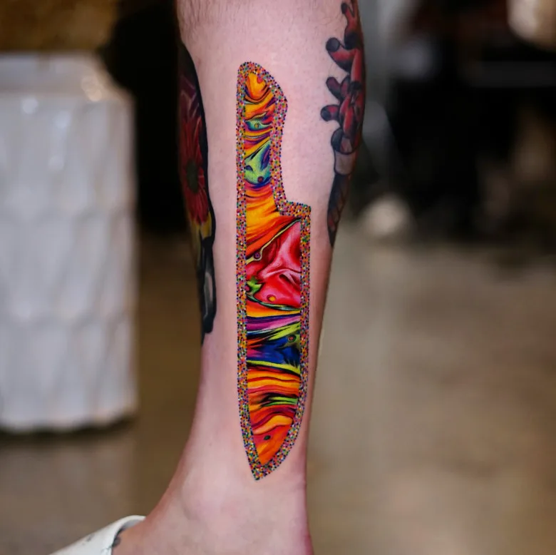 Color Fluid tattoo by Sergei Jaer