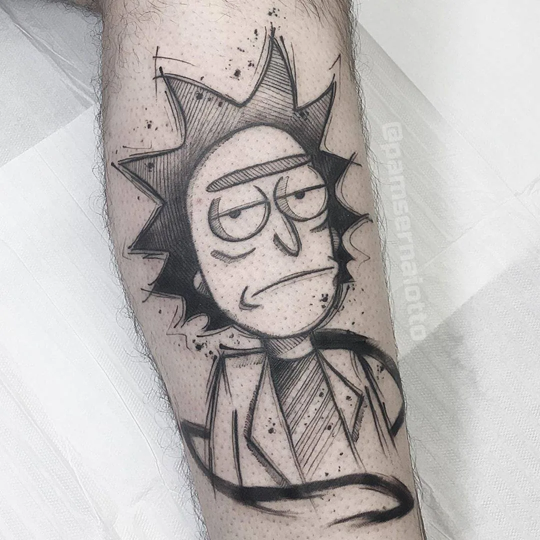 Rick and Morty tattoo