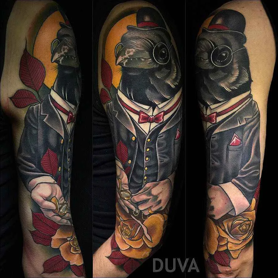 Тату-мастер Aniela Dahlgren Fruduva неотрадиционные цветные татуировки нью скул | Tattoo artist Aniela Dahlgren Fruduva neo traditional color tattoo new school tom sellek tattoo