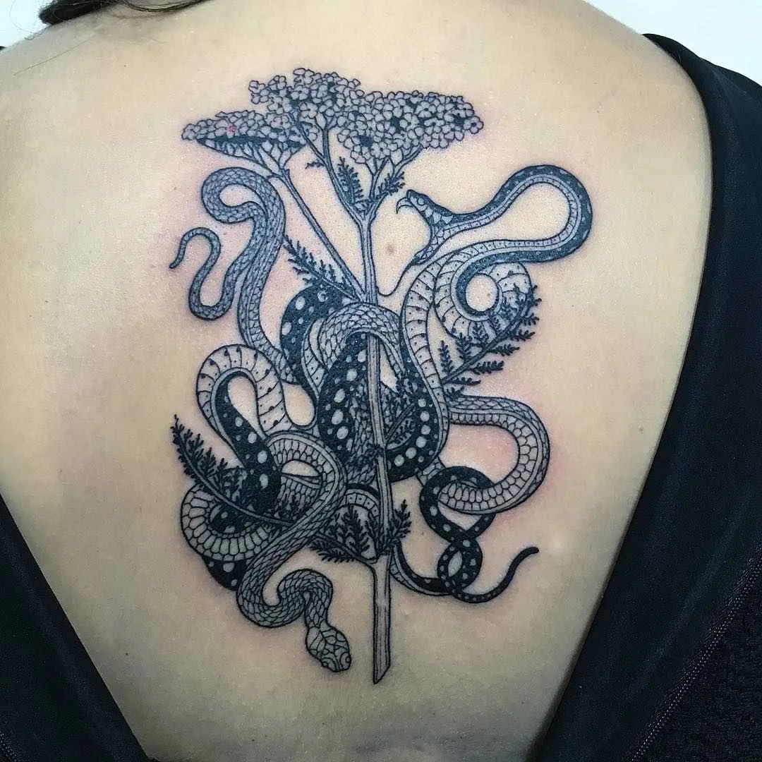 Тату-мастер Mirko Sata дизайн татуировки змеи, белые татуировки | Tattoo artist Mirko Sata snake design tattoo , white tattoos