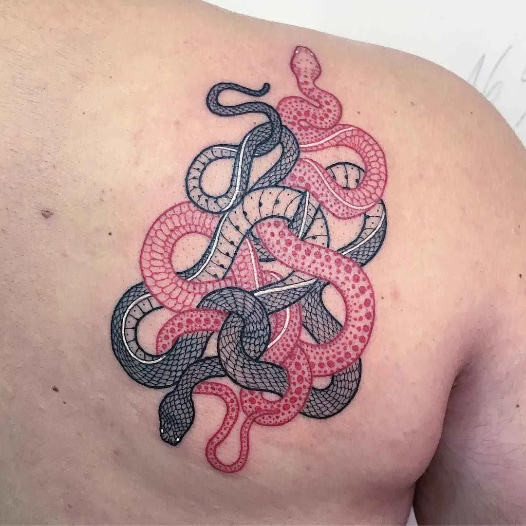Тату-мастер Mirko Sata дизайн татуировки змеи, белые татуировки | Tattoo artist Mirko Sata snake design tattoo , white tattoos