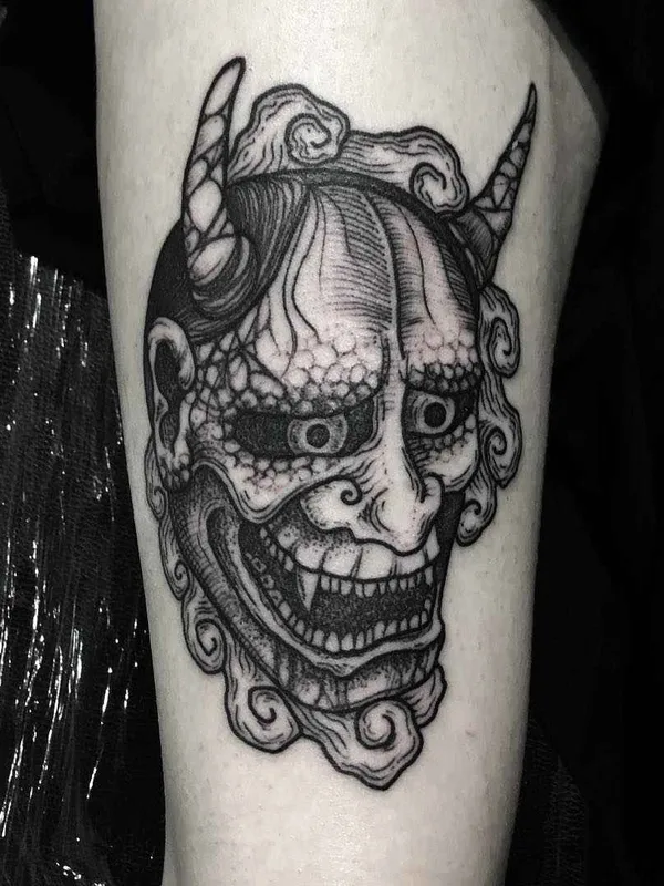 black japanese Tatuagem em thigh #6885 | Tatuador Merry Morgan