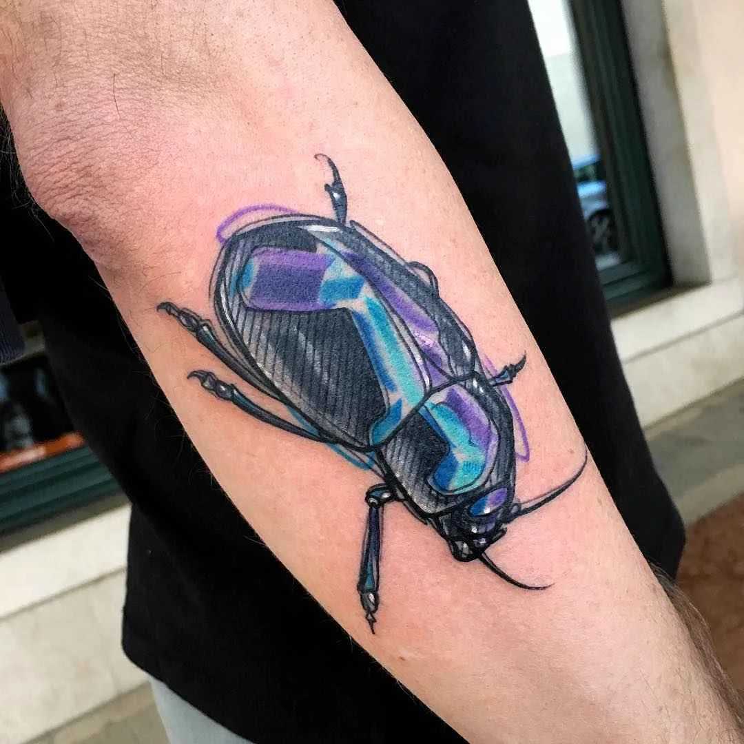 Тату-мастер Luca Testadiferro цветные скетч татуировки дизайн | Tattoo artist Luca Testadiferro color design sketch tattoo