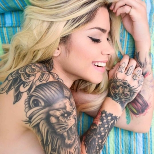 🔥 Горячие фото, портфолио модели  #5415 Тату модель Ray Mattos