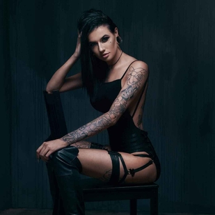 🔥 Горячие фото, портфолио модели  #6400 Тату модель Cloe Raven