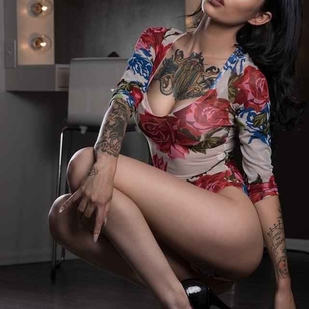 🔥 Горячие фото, портфолио модели  #6497 Тату модель Karla Blackburn