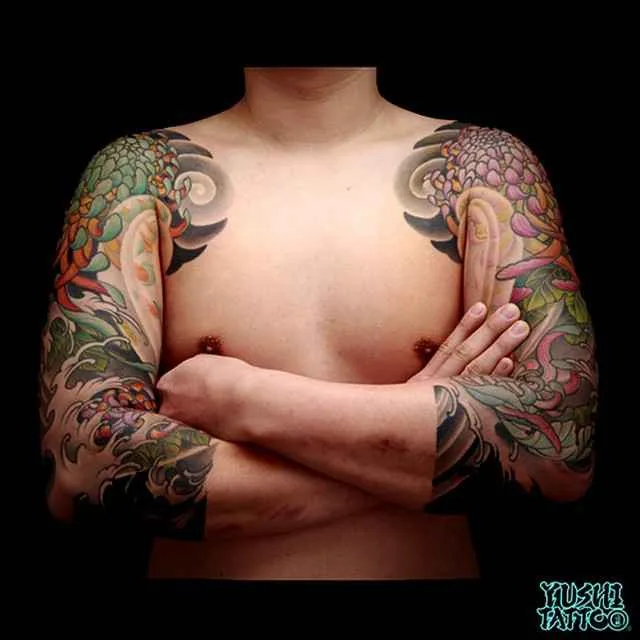 Tattoo artist Yushi authors color neo traditional japanese tattoo | USA