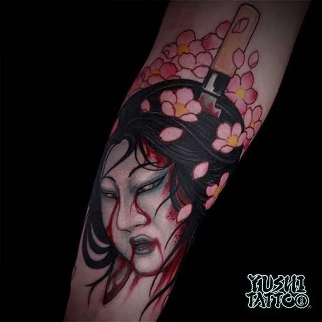Tattoo artist Yushi authors color neo traditional japanese tattoo | USA