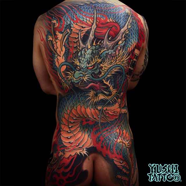 Значение японского дракона в тату
