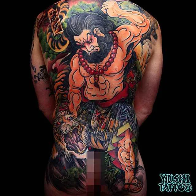 Tattoo artist Yushi authors color neo traditional japanese tattoo | USA