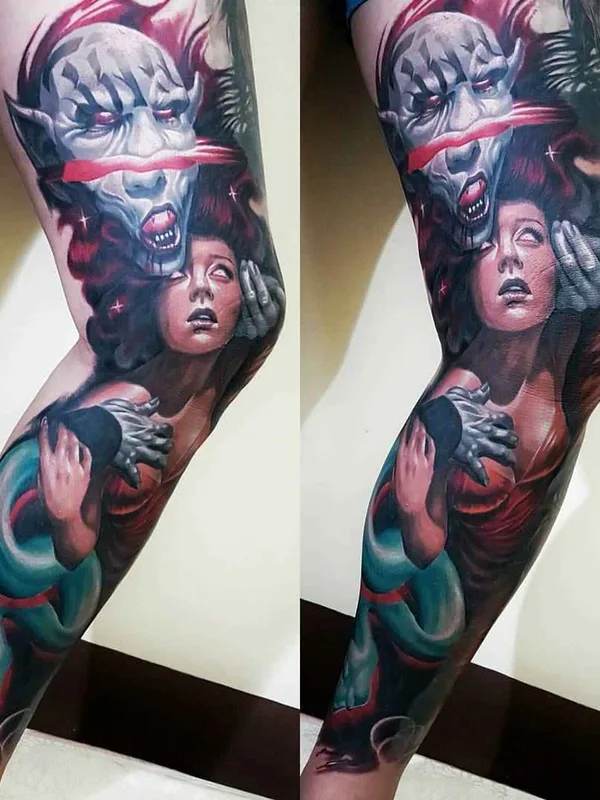 color realism 纹身 在 full sleeve #15469 | 纹身师 Draz Palaming