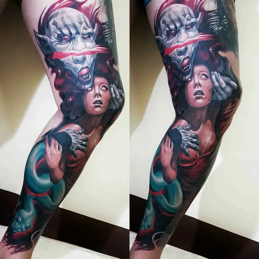 Tattoo artist Draz Palaming color realism tattoo | Quezon City, Philippines