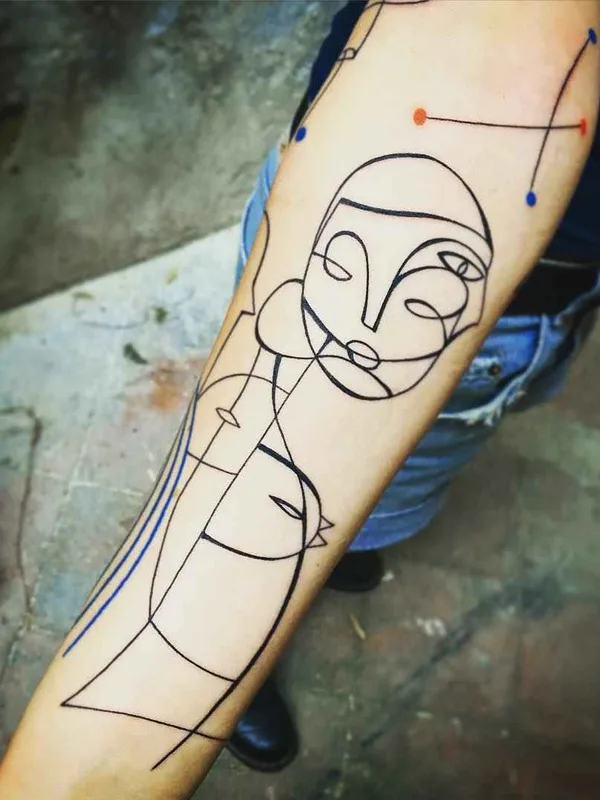 black abstract tattoo auf forearm #15758 | Tätowierer Lionel Fahy