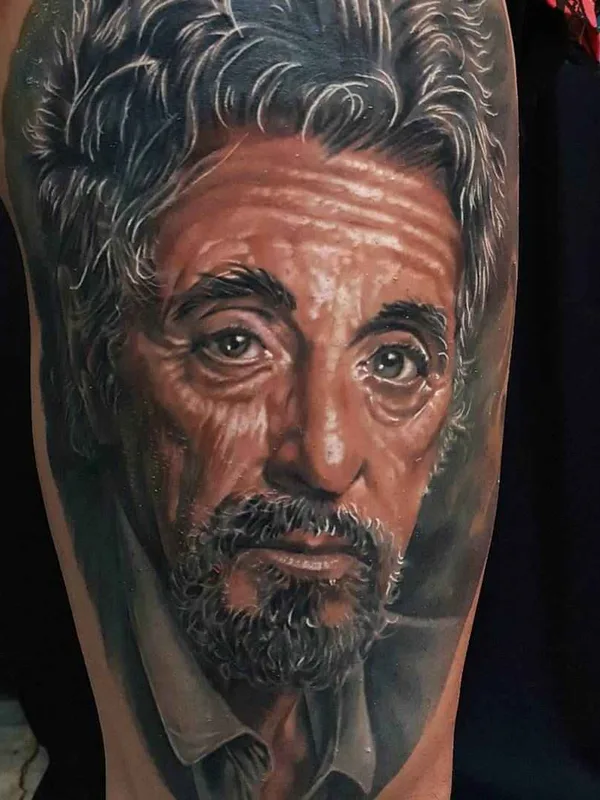 black and grey realism 纹身 在 upper arm #15467 | 纹身师 Draz Palaming