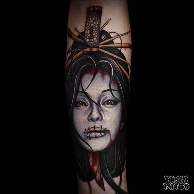 Tattoo artist Yushi authors color neo traditional japanese tattoo | USA