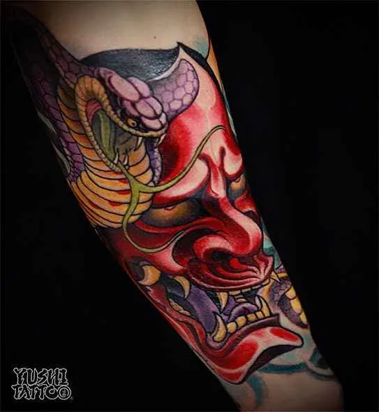 color japanese 纹身 在 forearm #16279 | 纹身师 Yushi