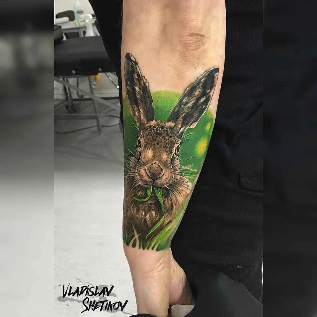 Tatuador Vladislav Shetikov tatuagem colorida realista, nova escola | Rússia