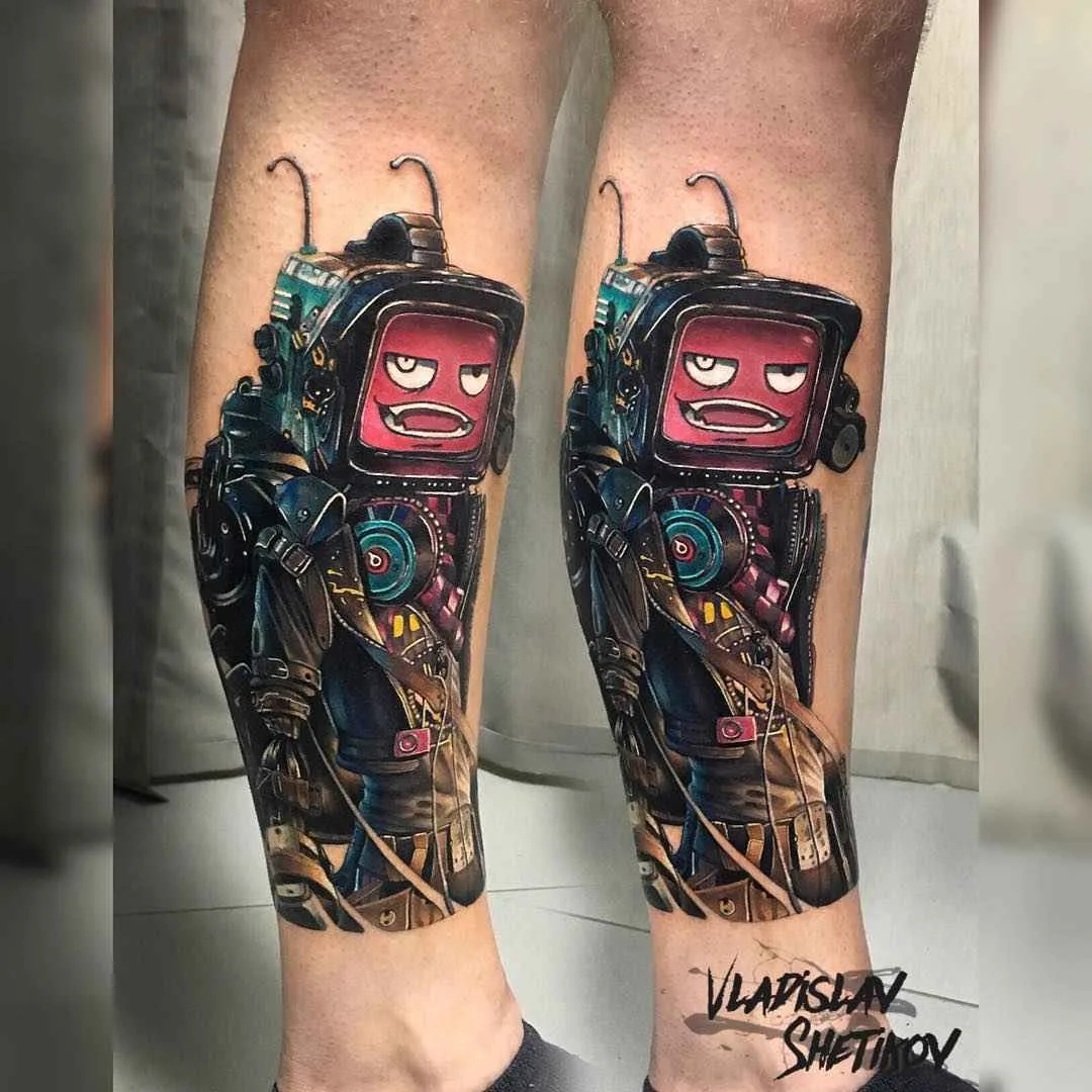 Tatuador Vladislav Shetikov tatuagem colorida realista, nova escola | Rússia