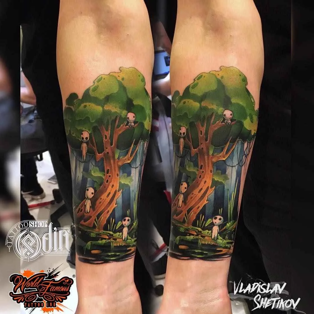 Tatuador Vladislav Shetikov tatuagem colorida realista, nova escola | Rússia