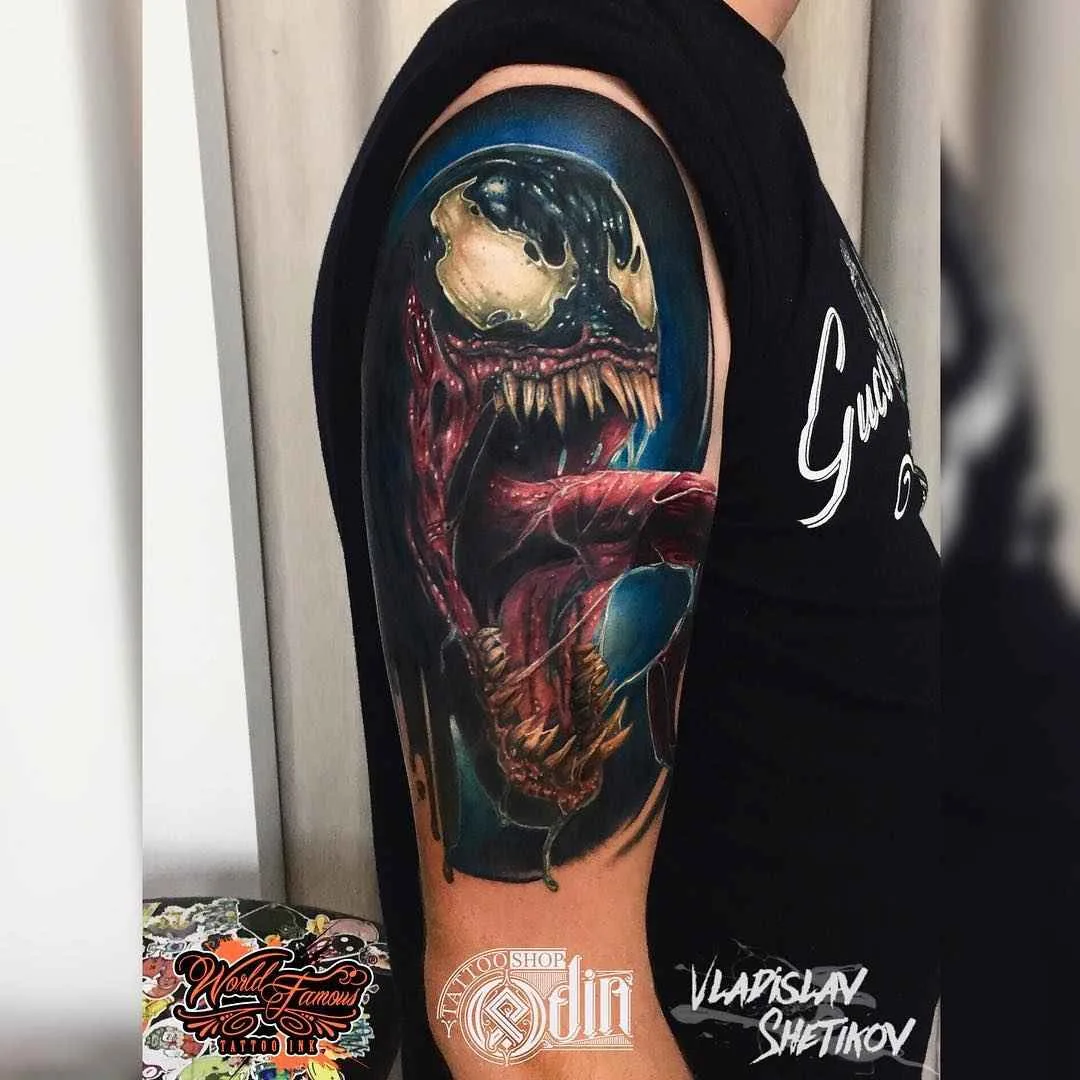 Tatuador Vladislav Shetikov tatuagem colorida realista, nova escola | Rússia